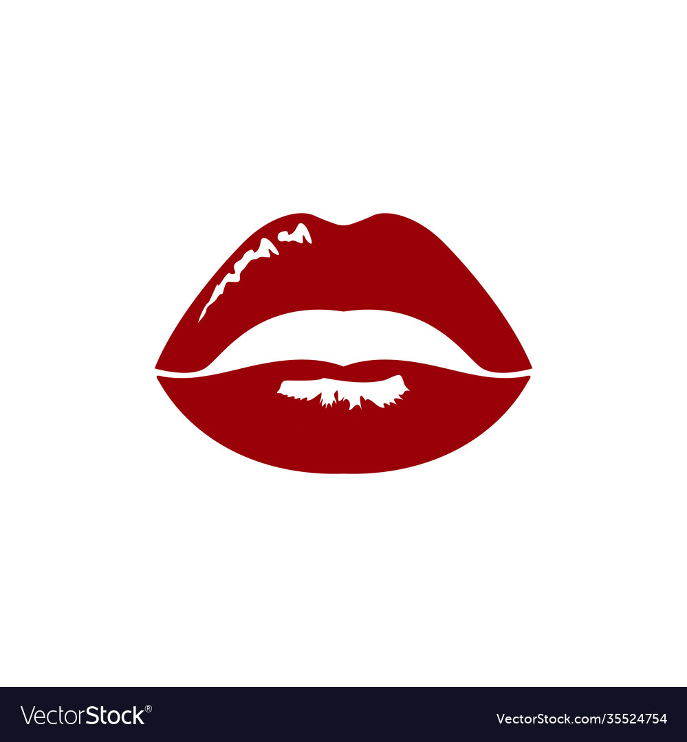 Lips icon design template isolated Royalty Free Vector Image