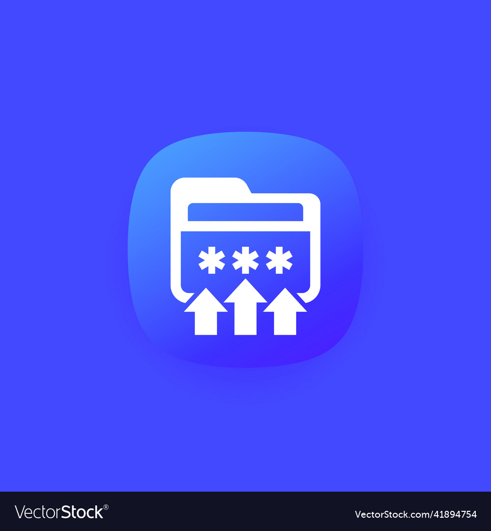 Move to folder with password icon for apps