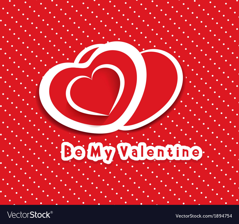Papier Herz Valentinstag Karte
