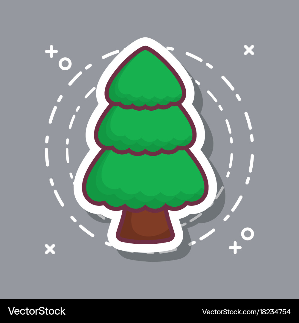 Pine tree icon Royalty Free Vector Image - VectorStock