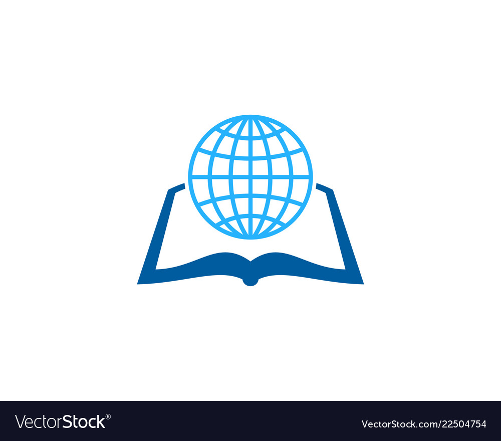 World book logo icon design Royalty Free Vector Image