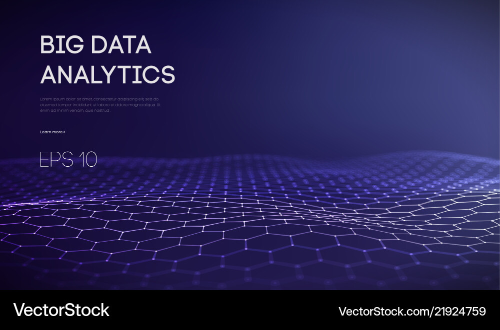 Big data business intelligence technology Vector Image