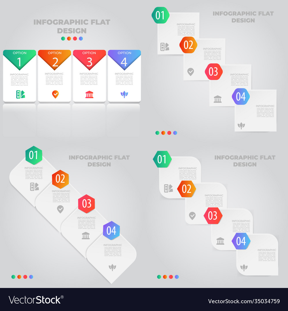 Business data visualization process chart Vector Image