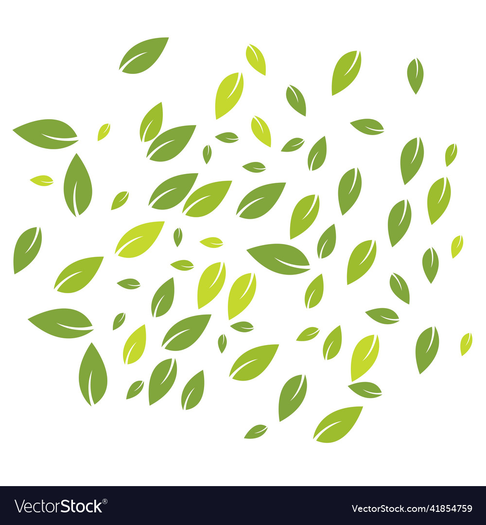 Green leaves background Royalty Free Vector Image
