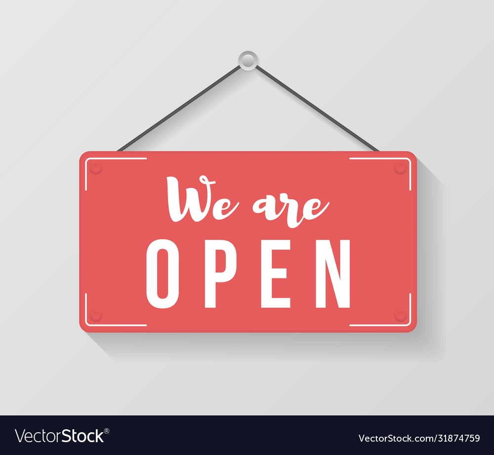 Open closed sign Royalty Free Vector Image - VectorStock