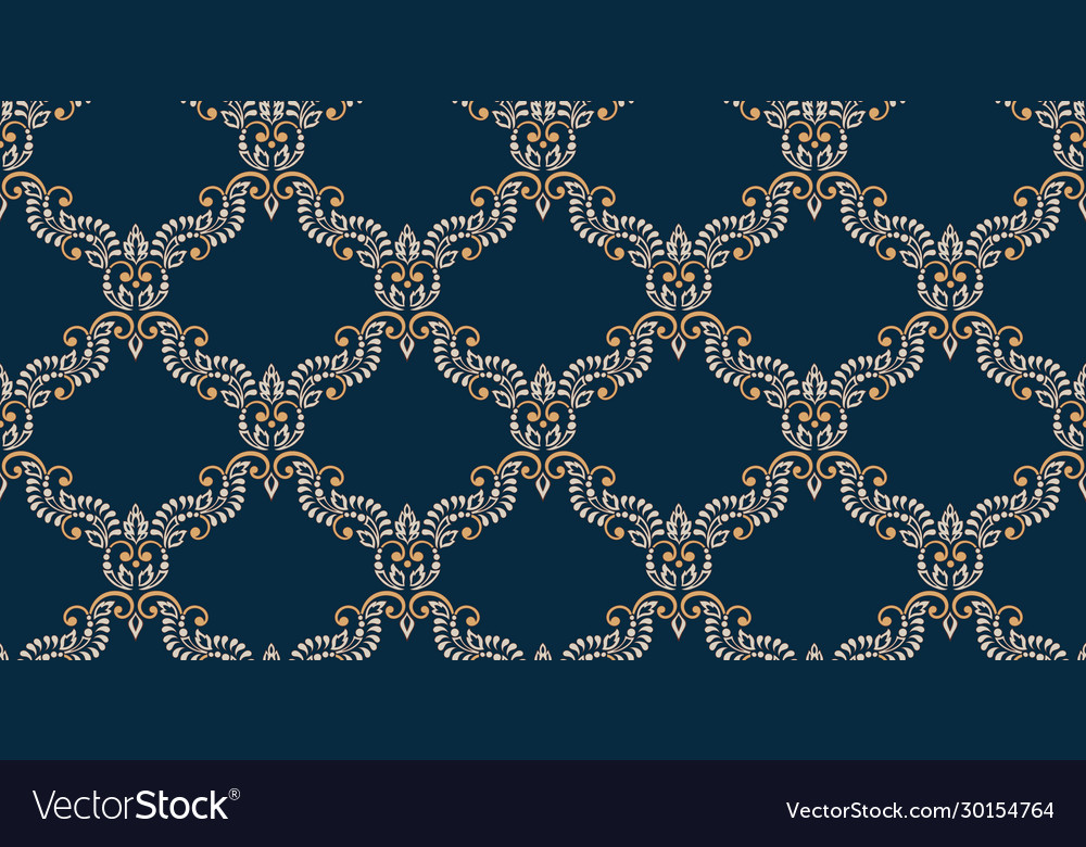 Damask seamless emboss pattern background vector image Damask seamless emboss pattern background