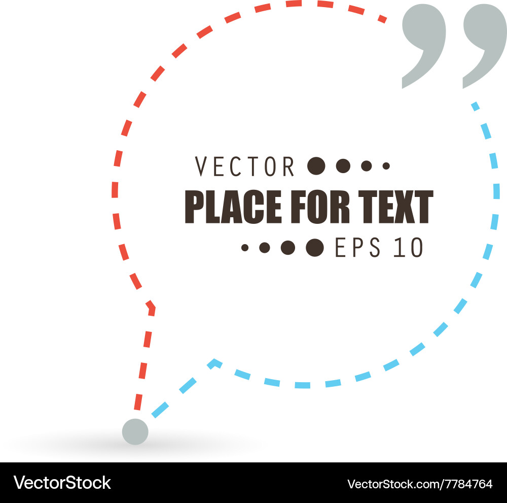 Empty speech Royalty Free Vector Image - VectorStock