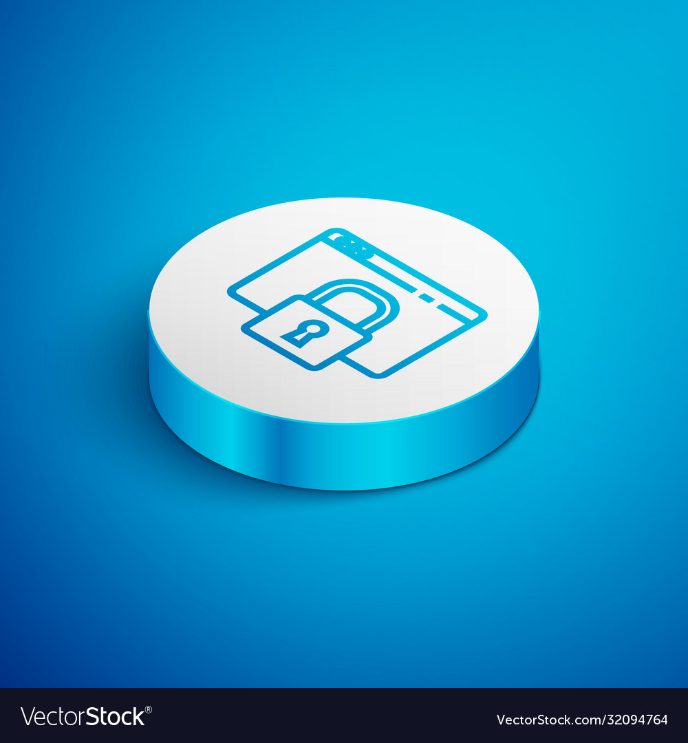 Isometric line secure your site with https ssl vector image Isometric line secure your site with https ssl