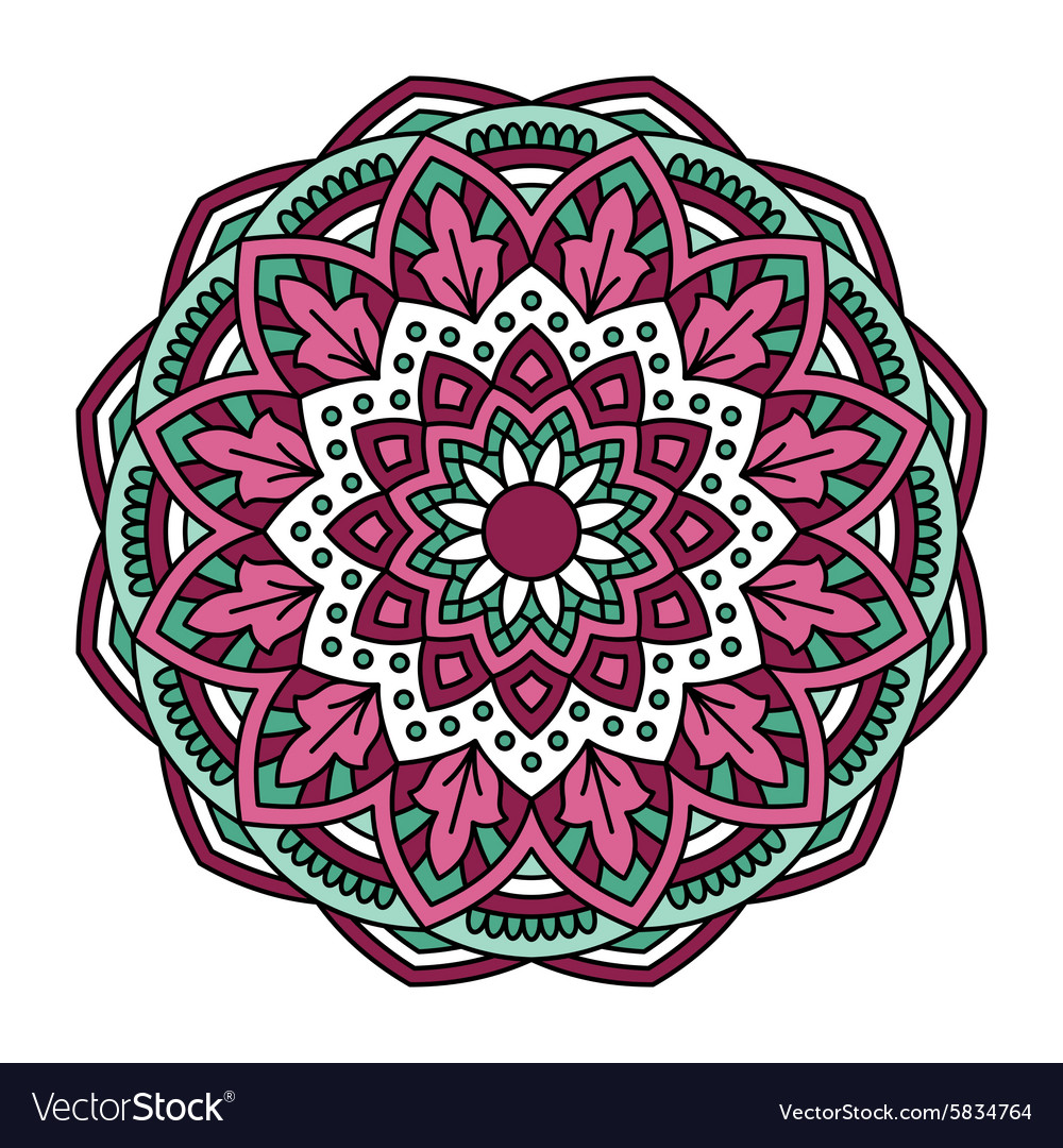 Mandala ornamental round pattern