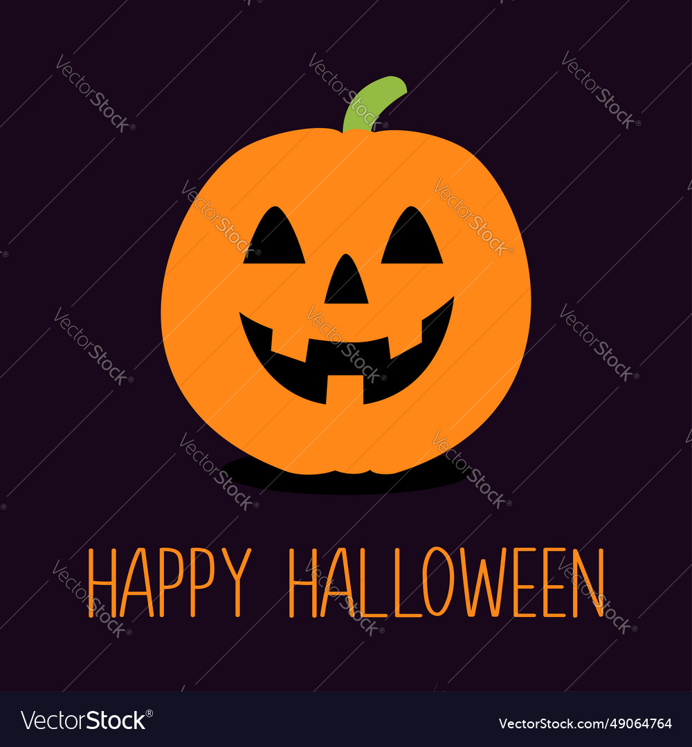 Pumpkin happy halloween creepy scary smiling face