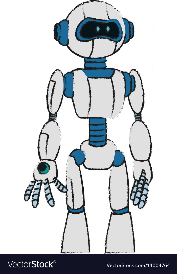 Robot technology icon image Royalty Free Vector Image