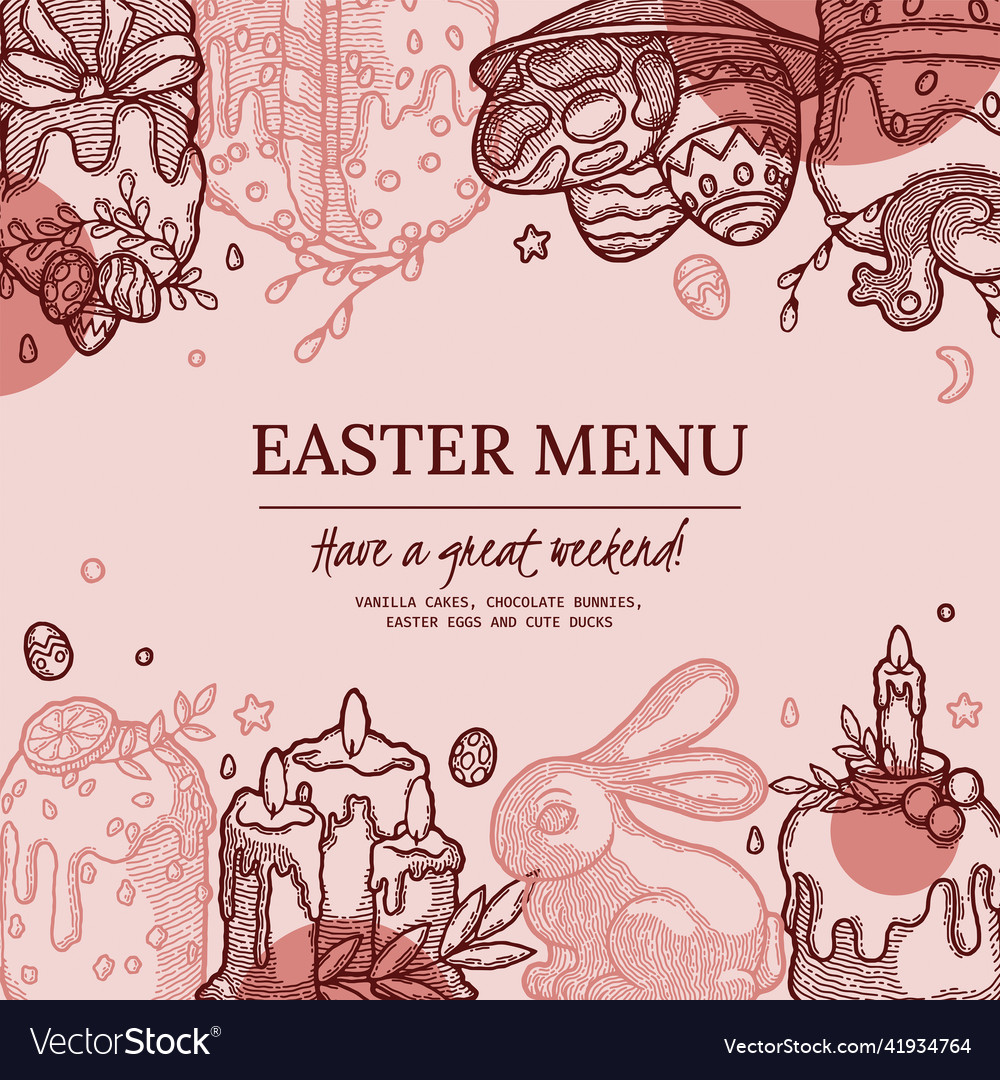 Rustic menu book template image for recipe vector image Rustic menu book template image for recipe