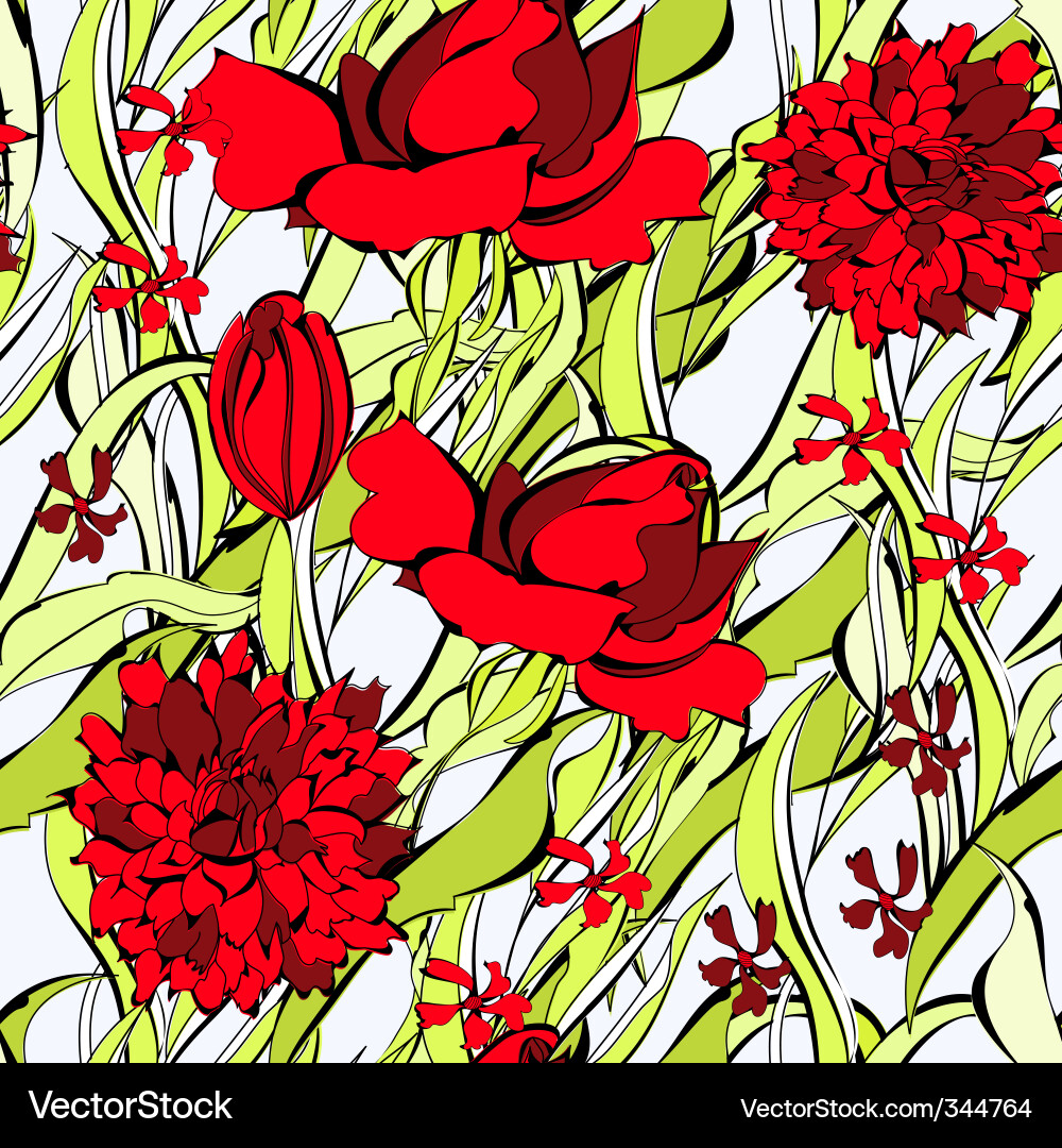 Seamless wallpaper Royalty Free Vector Image - VectorStock