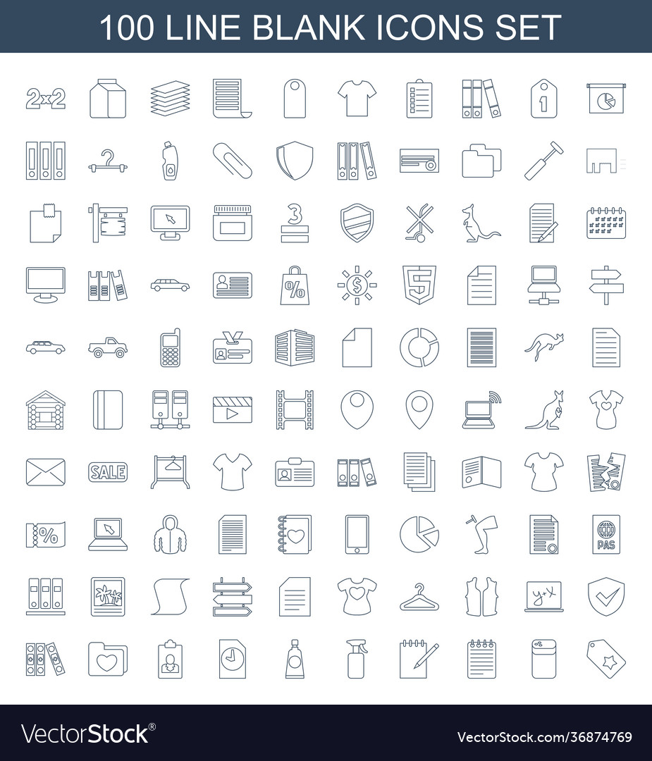 Blank icons