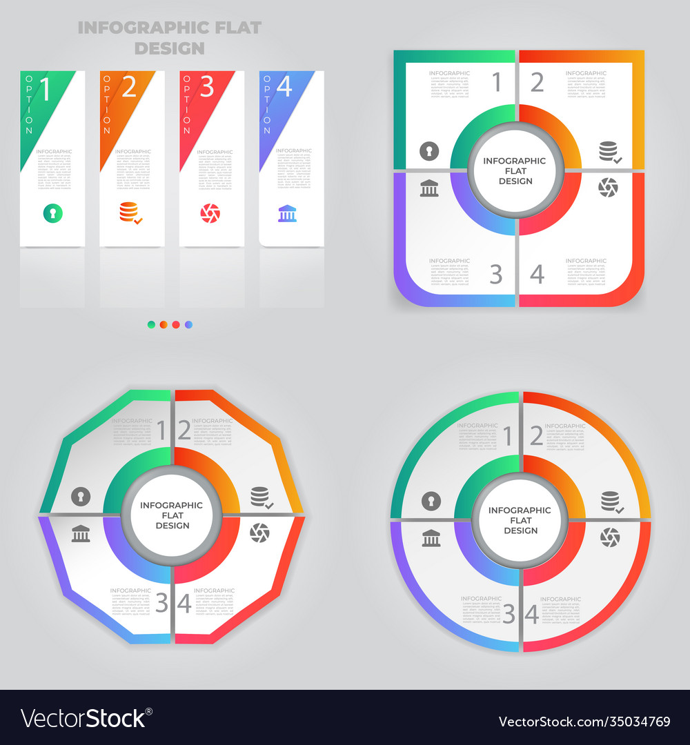 Business data visualization process chart