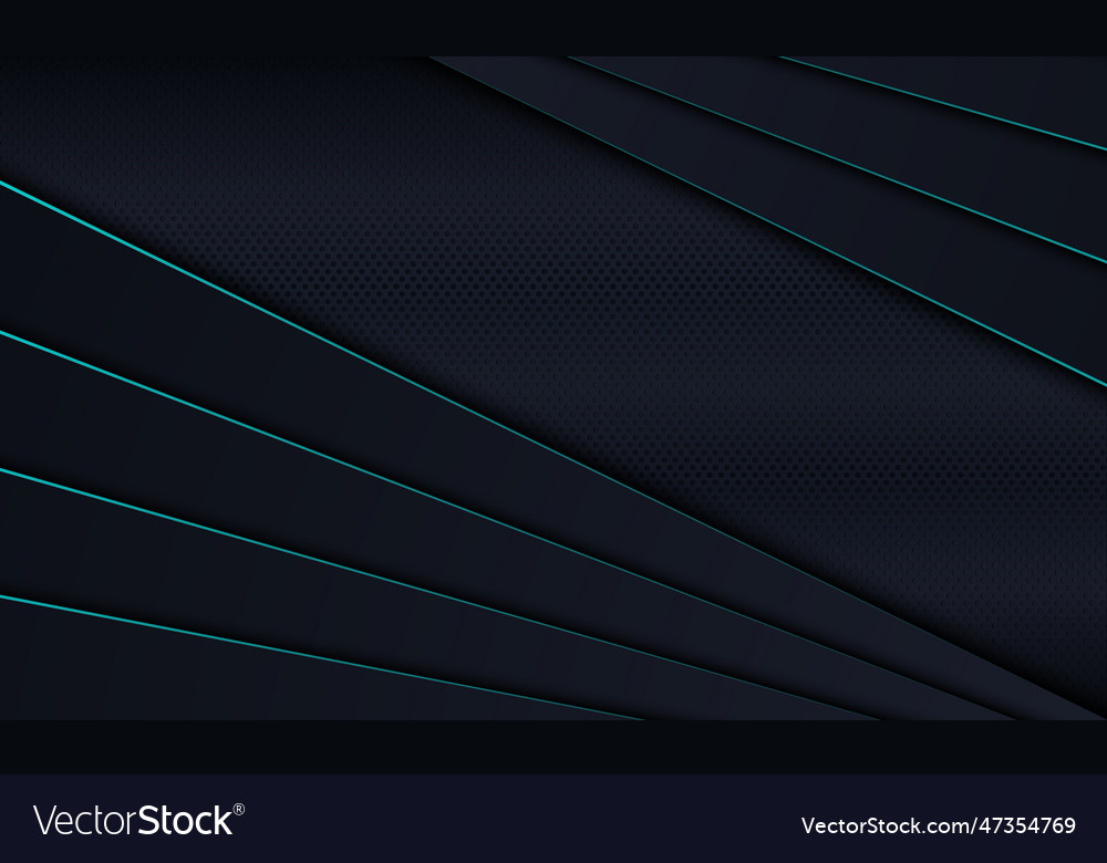 Dark stripes overlapping layer with blue lines vector image Dark stripes overlapping layer with blue lines