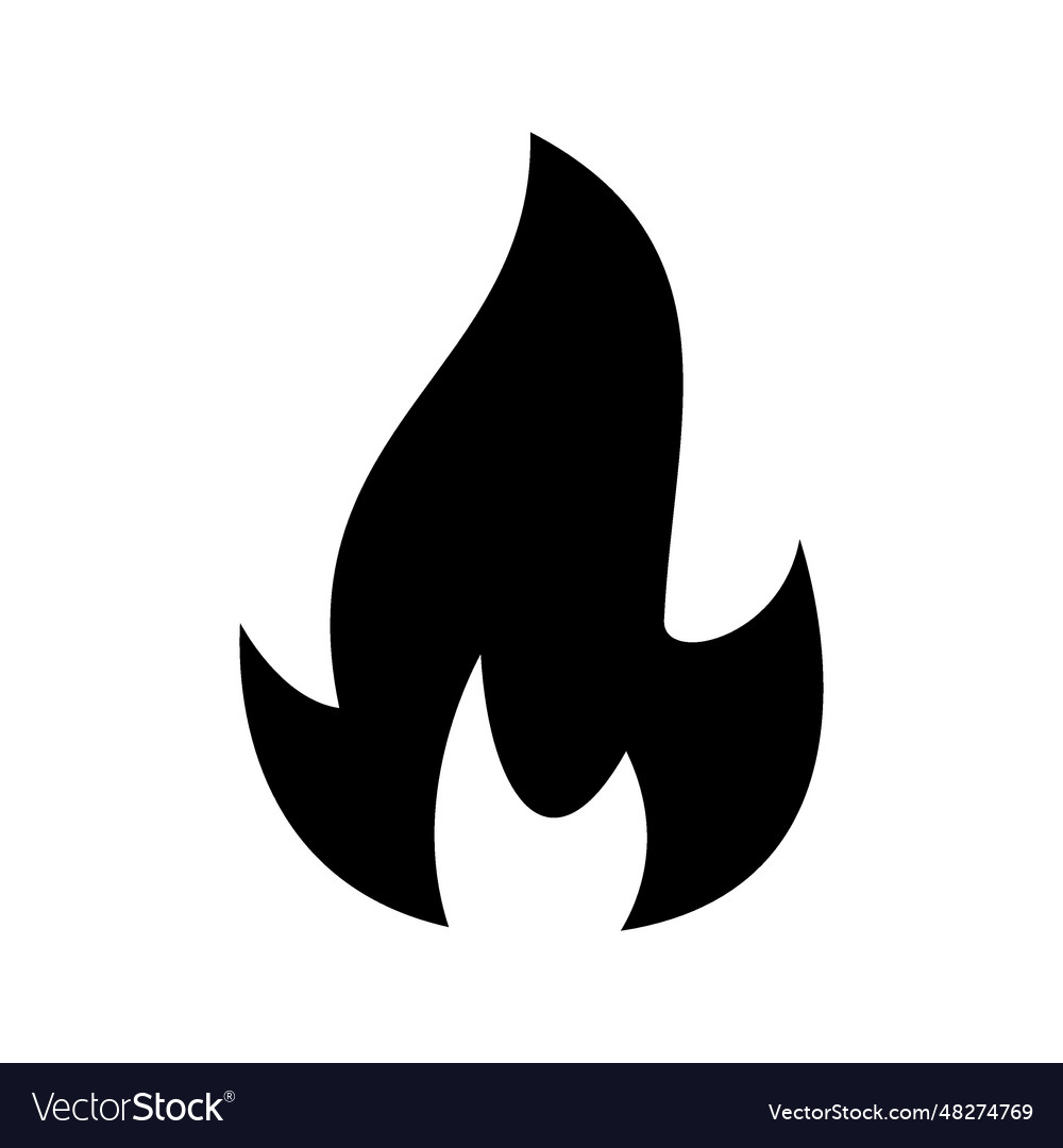 Fire Icon Royalty Free Vector Image - Vectorstock