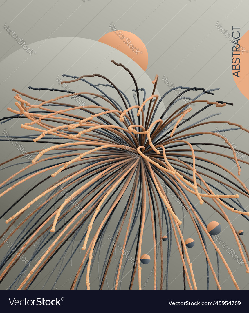 Sci-fi background point explode array vector image Sci-fi background point explode array