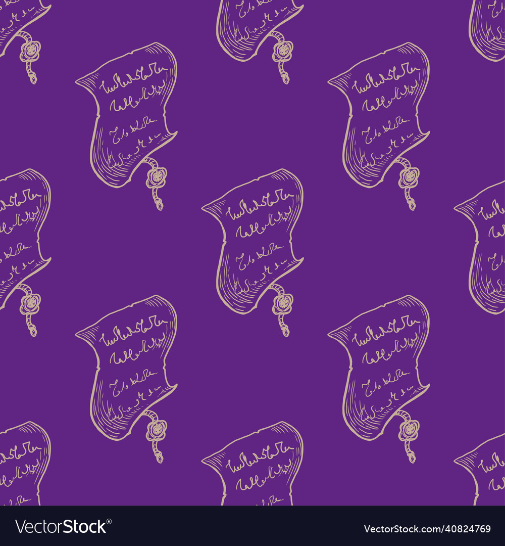 Scroll paper seamless pattern