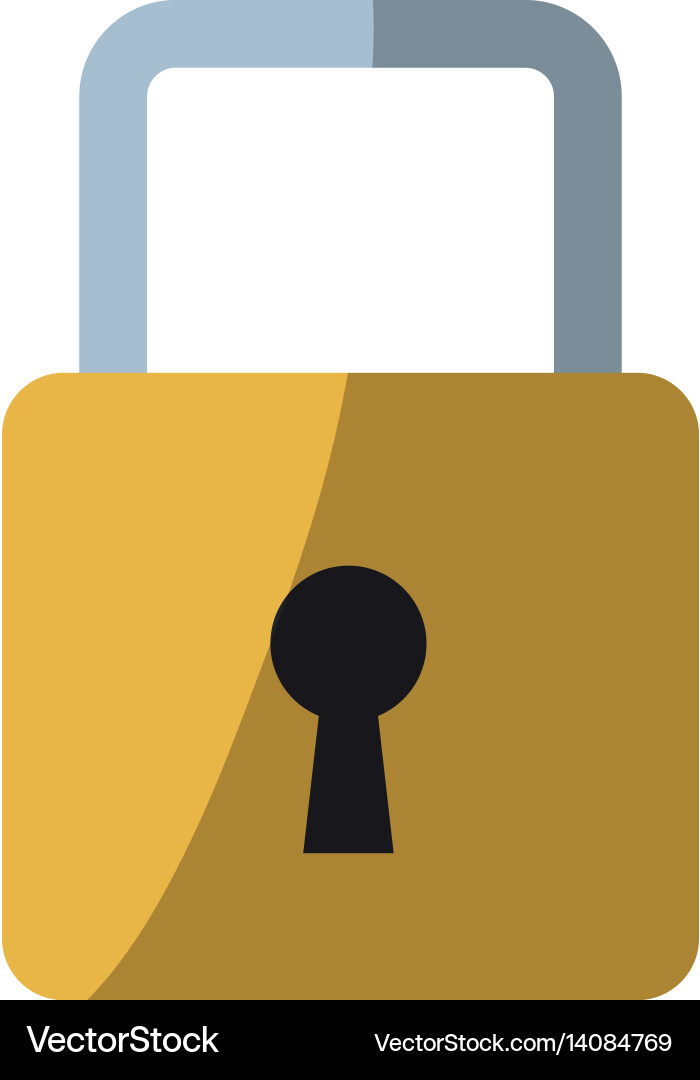 Security padlock icon Royalty Free Vector Image