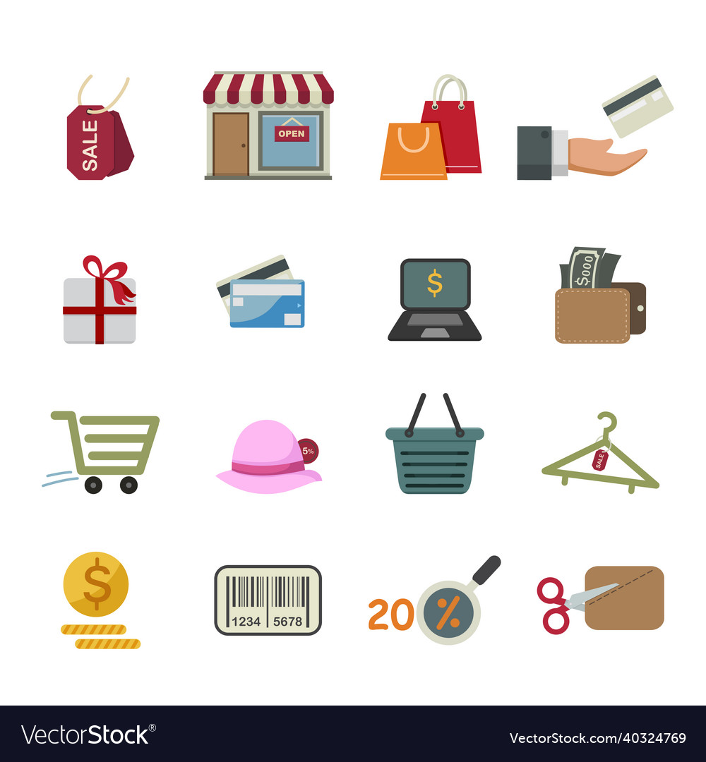 Shopping icons