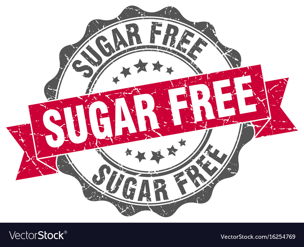 Sugar free stamp sign seal Royalty Free Vector Image