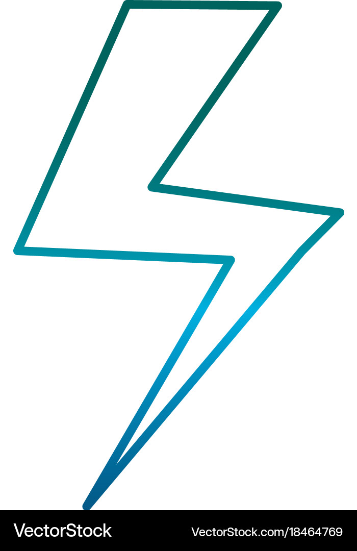 Thunder icon image Royalty Free Vector Image - VectorStock