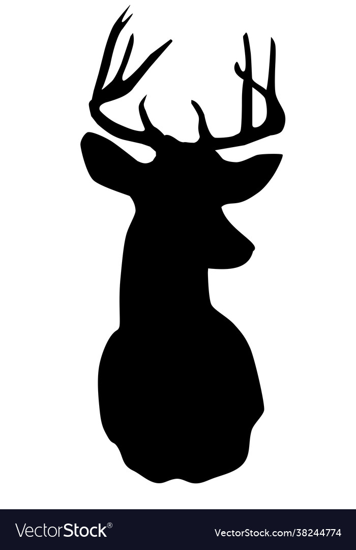 Deer Head Royalty Free Vector Image VectorStock   Deer Head Vector 38244774 