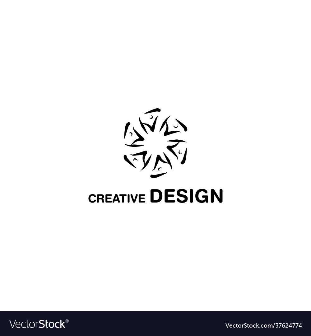 Elegant hand drawn creative logo design eps10