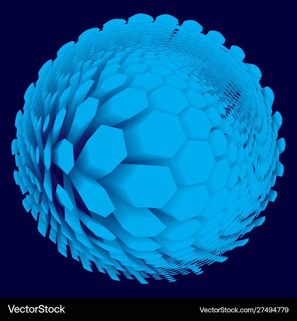 Abstract hexagons background Royalty Free Vector Image