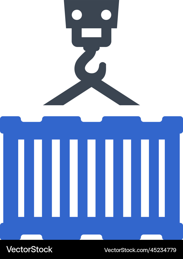 Loading container icon Royalty Free Vector Image