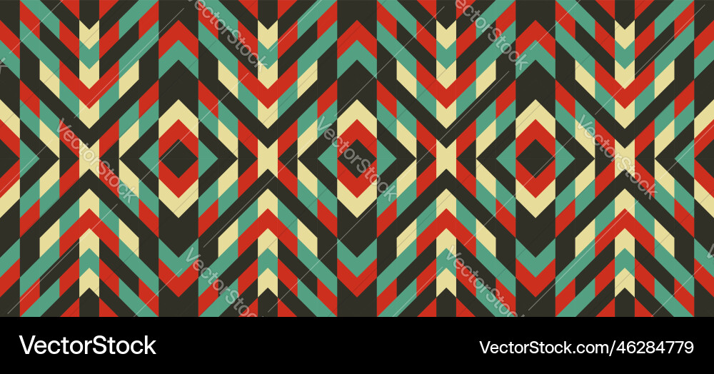 Seamless mosaic pattern geometric background Vector Image
