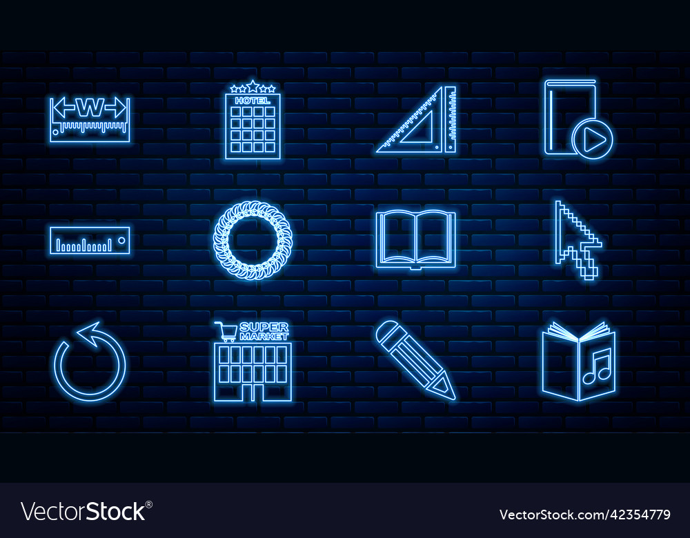 Set line audio book pixel arrow cursor vector image Set line audio book pixel arrow cursor