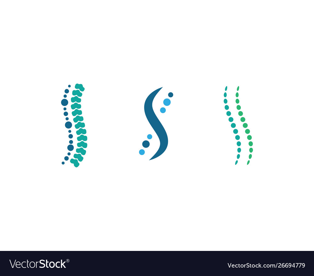 Spine diagnostics symbol logo template