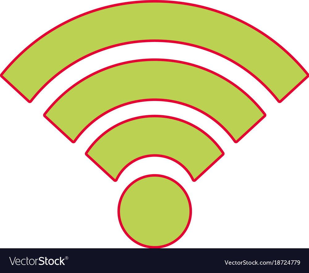 Wifi internet connection signal wave