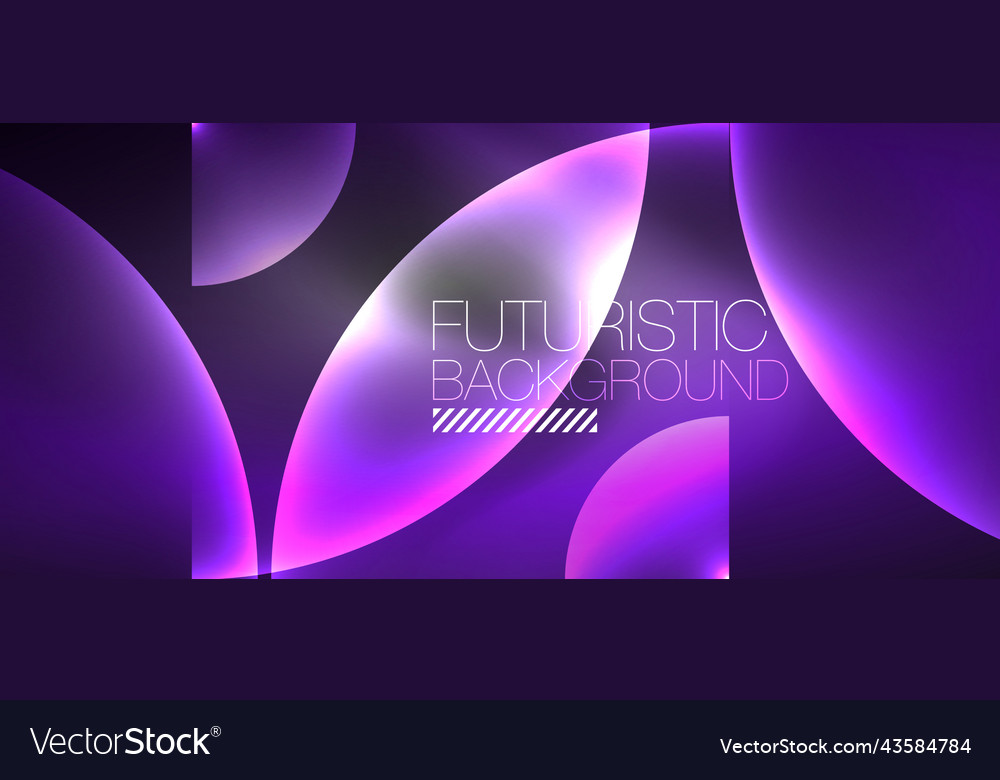 Abstract background with neon glowing light