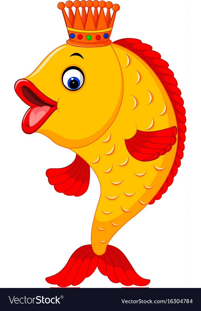 Download Cute fish cartoon Royalty Free Vector Image - VectorStock