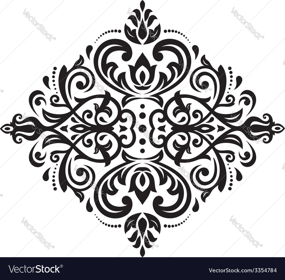 Damask pattern orient background