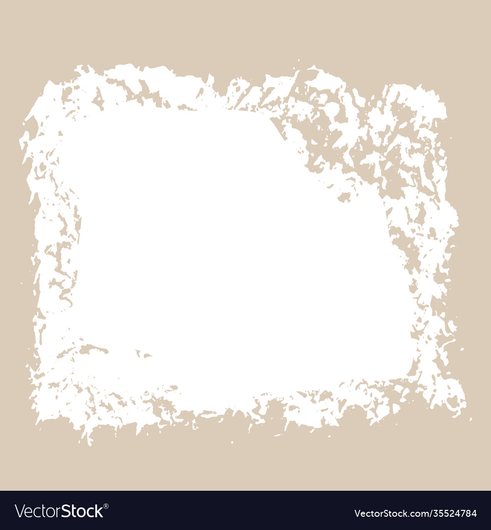 Ink torn white dry brush texture vector image Ink torn white dry brush texture