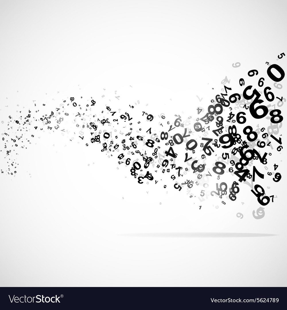 Abstract background with numbers