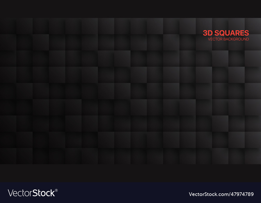 Dark gray 3d blocks abstract background