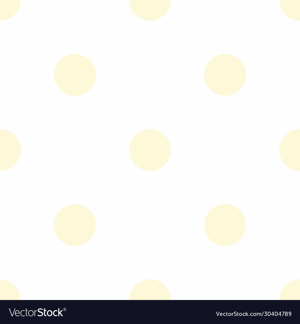 Yellow Polka Dot Seamless Pattern