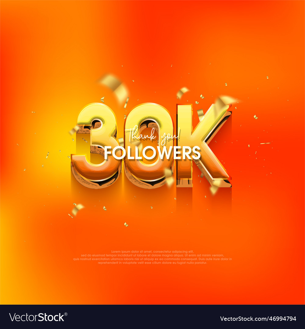 30k followers speech background with a bright