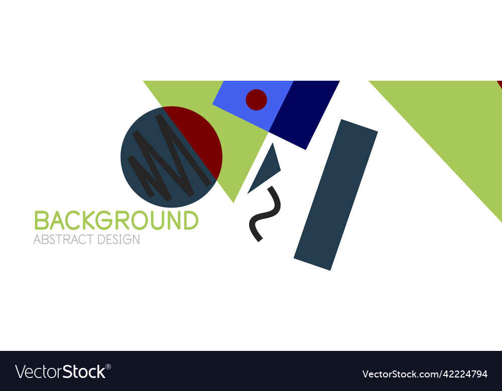 Abstract background with blocks lines geometric Vector Image