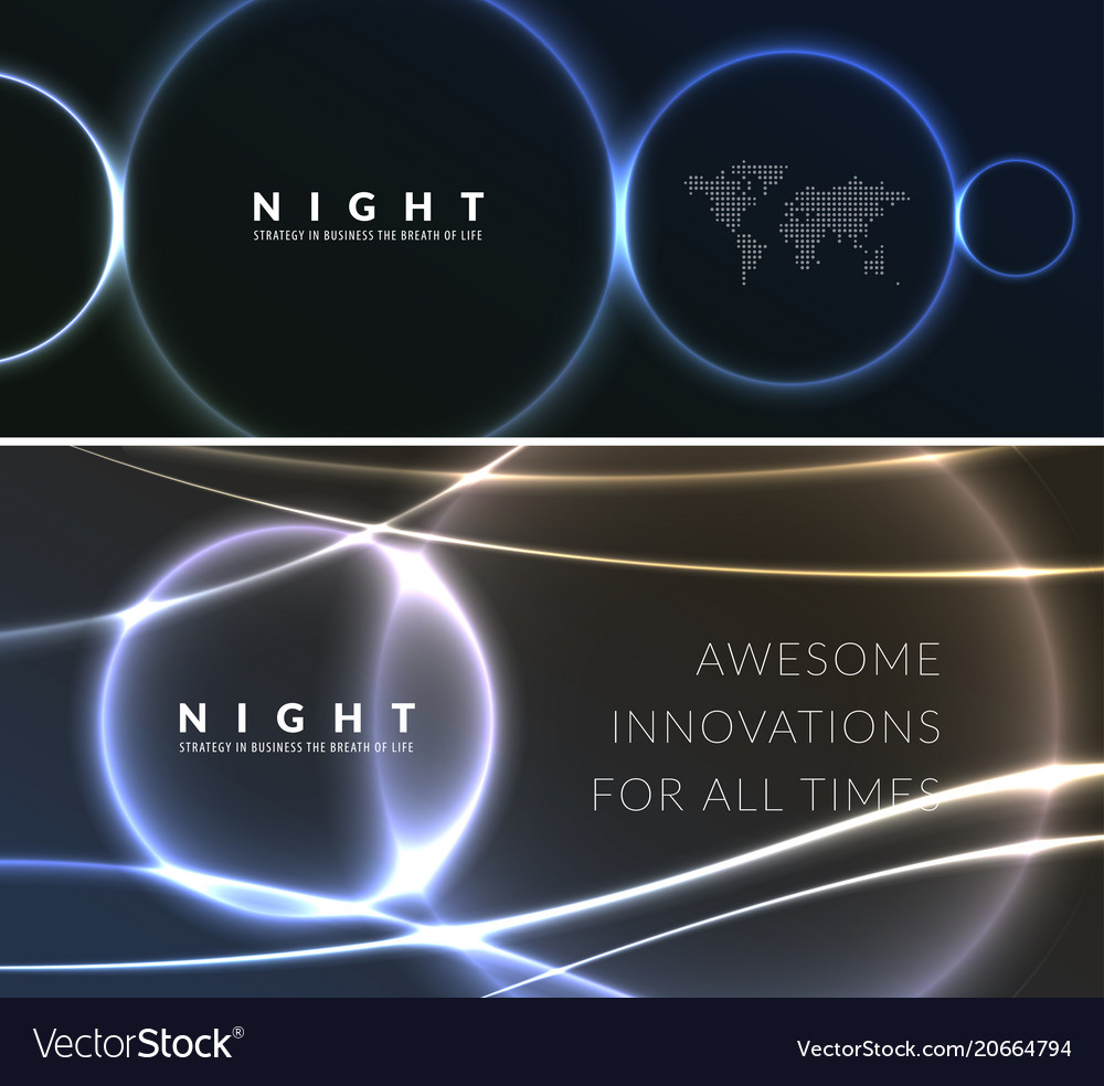 Abstract night party banner in glamour design