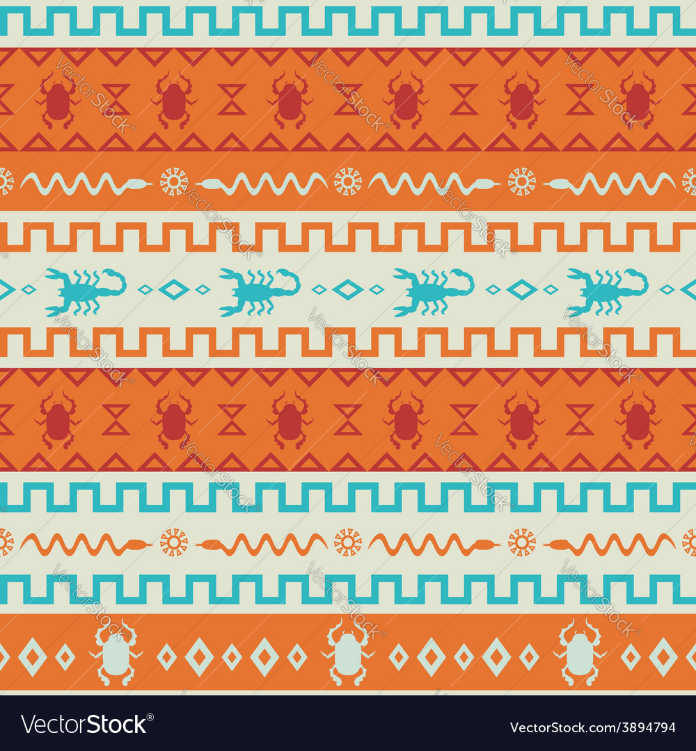 African Tribal Pattern Ethnic Ornament