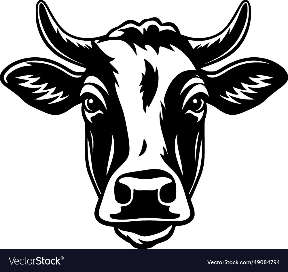 Cow - minimalist and simple silhouette