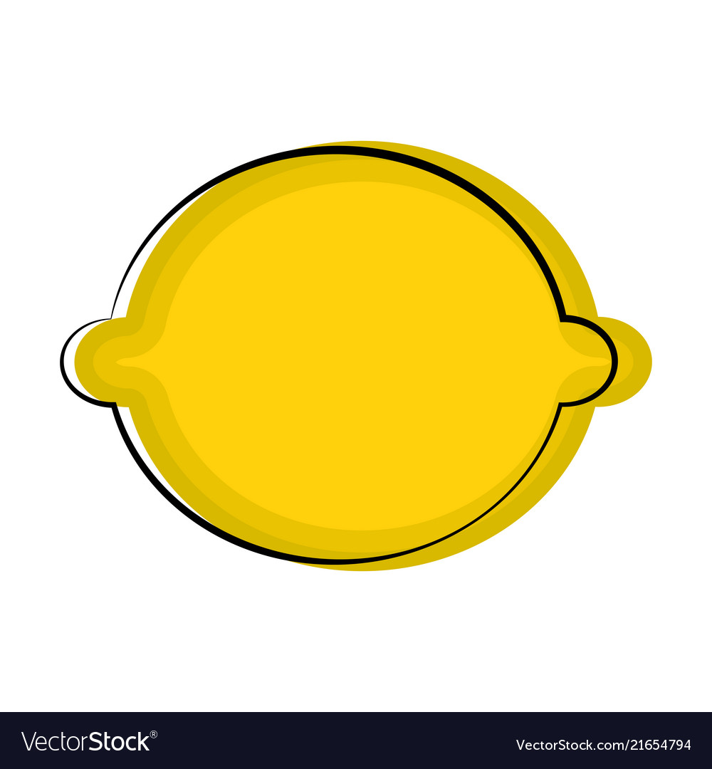 Isolated lemon sketch icon