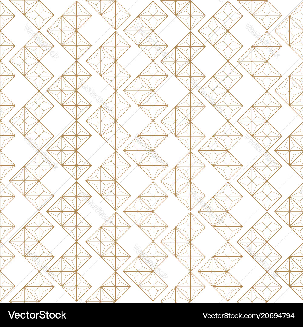 Japanese gold background and pattern geometric Vector Image