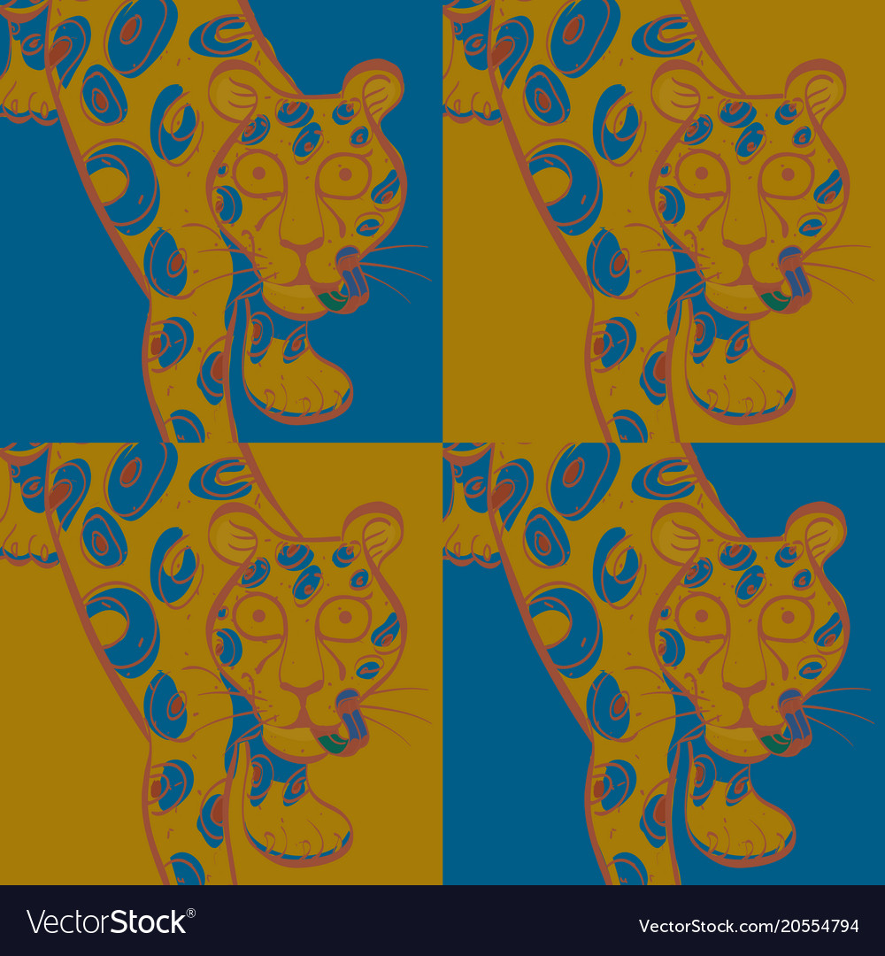 Leopard modern seamless pattern